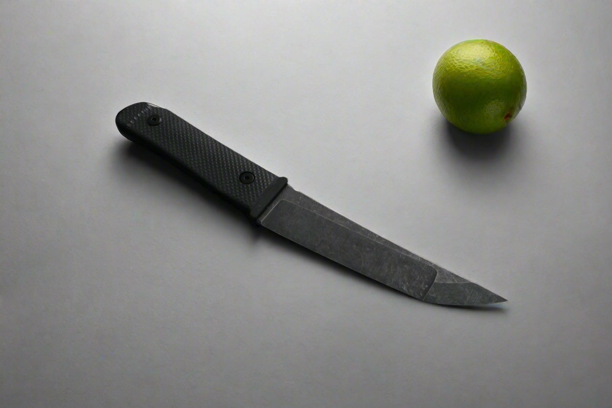 Kwaiback Fixedblade MK3 Black g10 handle, Fallout finish blade