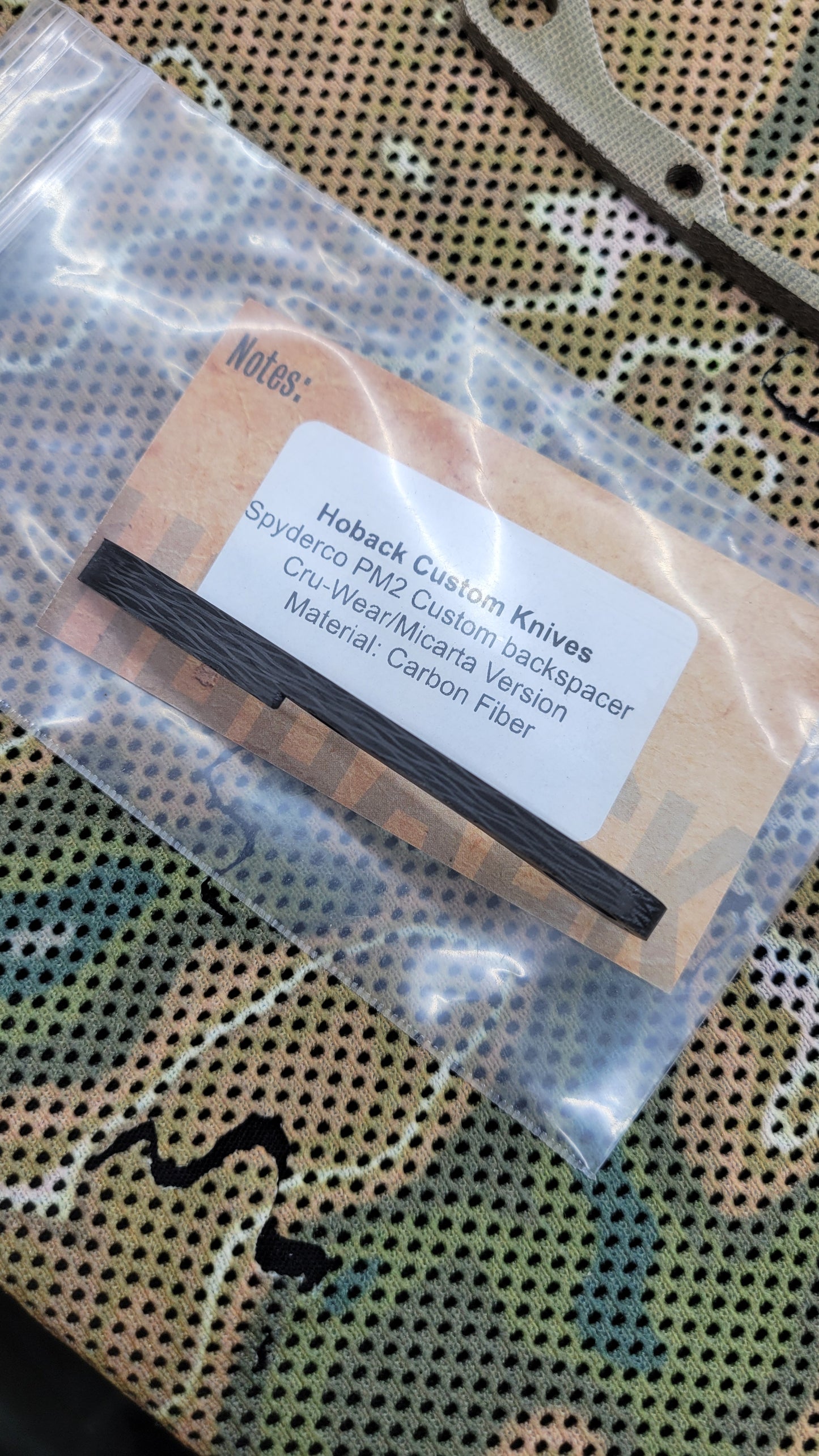 SpyderCo PM2 Custom | backspacer | Cru-Wear/Micarta Version | Carbon Fiber