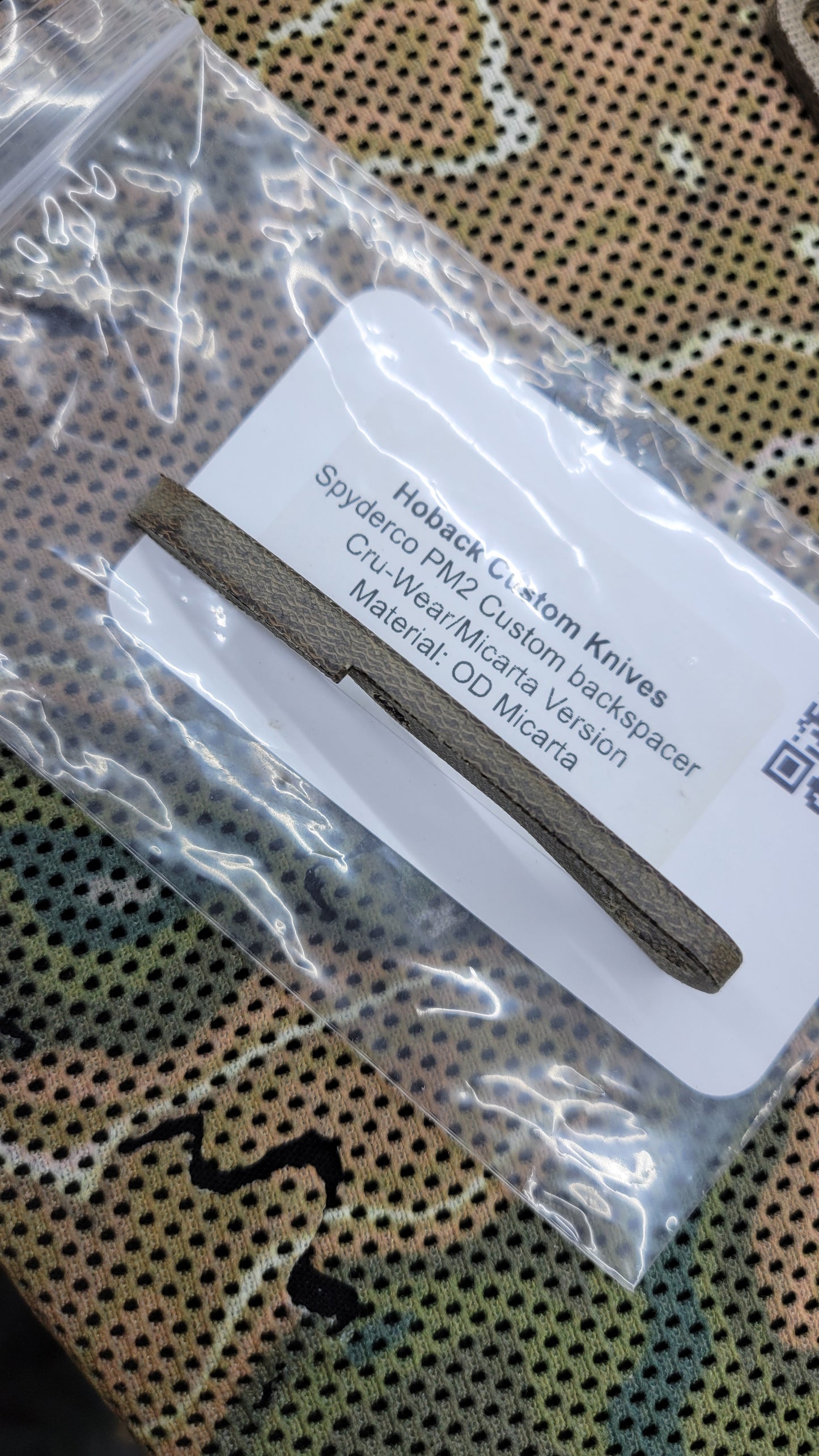 SpyderCo PM2 Custom | backspacer | Cru-Wear/Micarta Version | Micarta