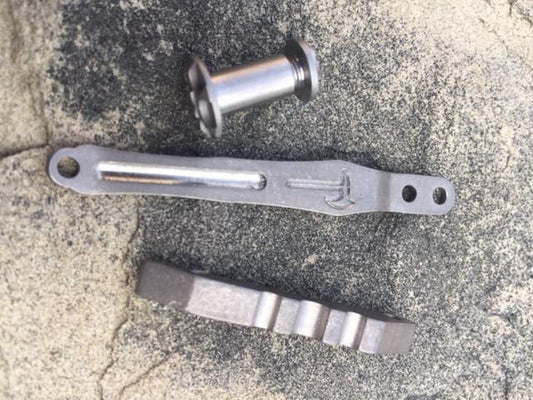 Pocket Clip / Pivot / Backspacer Package, Custom, Stonewash