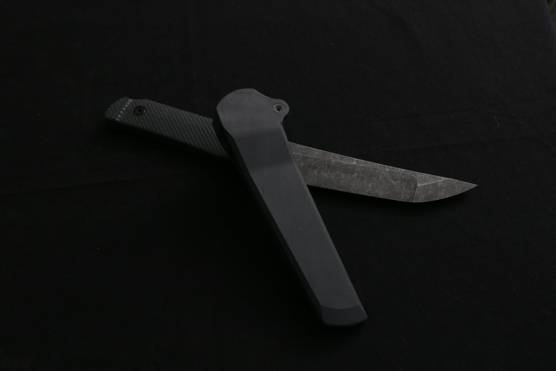 Knife on a dark surface