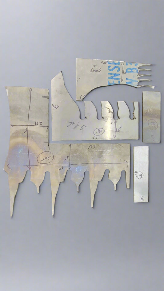 Titanium plate remnants