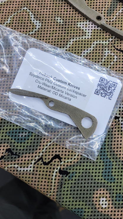 SpyderCo PM2 Custom | backspacer | Cru-Wear/Micarta Version | Micarta